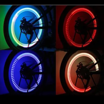Cyklistické Svetlo Nočné Svetlo 7Color Bicykli Dekorácie LED Svetla, Cyklistické Doplnky, Pneumatiky Lampa 2 ks svetlá na bicykel bicykel led svetlo nastaviť