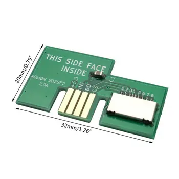 Výmena Karty Micro SD Adapter TF Card Reader pre NGC Hra Cube SD2SP2 SDLoad SDL Adaptér Profesionálne Opravy Dielov 96BA