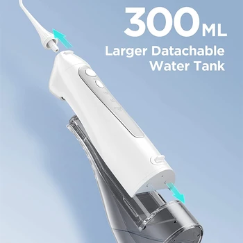 Ústne Irigátor Zubné Vodný prúd Vody Flosser 3 Režimy Veľká Nádrž na Vodu, Prenosné, Nepremokavé Elektrické Zuby Čistiaci prostriedok na Zuby
