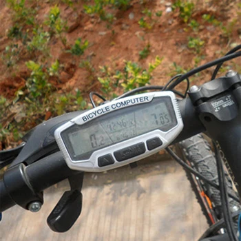 Vodotesný LCD Požičovňa Bicyklov Speed Meter, jazda na Bicykli Počítač počítadlo kilometrov Rýchlomer Velometer s Modré Svetlo na Bicykel Bezdrôtové