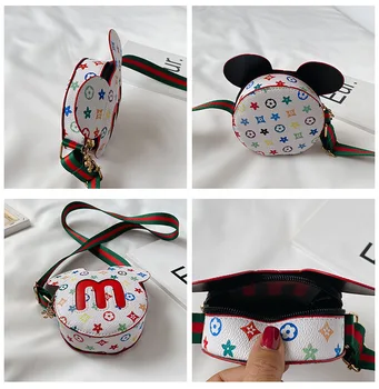 Disney Mickey Mouse Batoh Dievča Crossbody Taška Deti Malom Vak Mini kawaii Taška