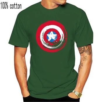 Vytlačené Módny dizajn Americký Kapitán T Shirt Človeka som Štít Tričko Mužov Oblečenie Bavlna, Krátky Rukáv T-shirts