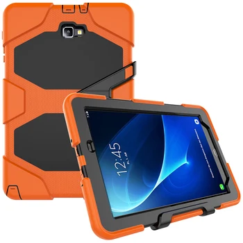 Shockproof silikónové prípad tabletu samsung galaxy Tab 10.1 P580 P585 2016 prípade Odnímateľný Stojan Shockproof Kryt