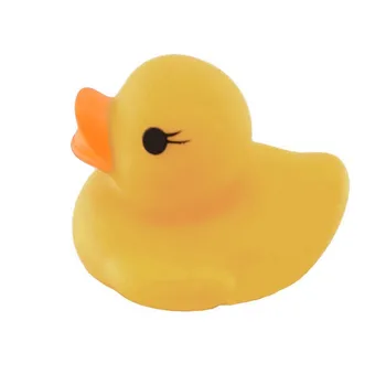 10pc Roztomilý Tvorivé Stláčanie Hovor Gumové Ducky Duckie Baby Sprcha Narodeniny Láskavosti Zábavné Bez stresu Reliver Stres Zmyslové #10