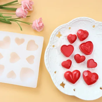 Osobnosti malé láska silikónové formy DIY cake decoration pečenie v tvare srdca zase cukor čokoládové plesní, sviečka, takže
