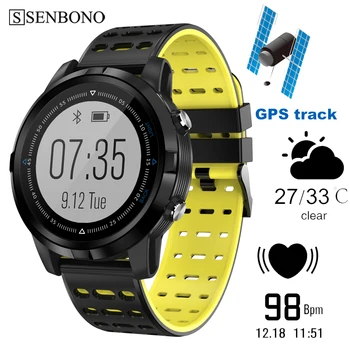 SENBONO Kolo IP68 Vodotesný GPS Smart Hodinky Mužov Športové Fitness Tracker Ženy Smartwatch pre IOS Android Huawei Xiao telefón