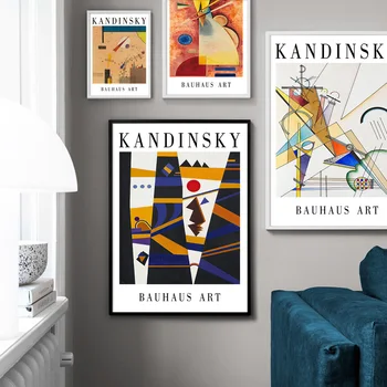 Wassily Kandinsky Abstraktné Grafickými Wall Art Plátno Na Maľovanie Nordic Plagáty A Potlačou Obrazov Na Stenu Pre Obývacia Izba Dekor
