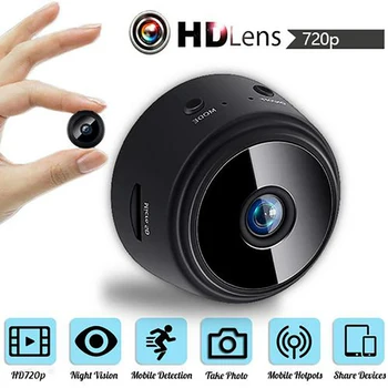 A9 Mini Kamera 720P HD Ip Kamera Noc Verzia, Hlas, Video Zabezpečenie Bezdrôtovej Mini Kamery, Kamery, Wifi, Fotoaparát