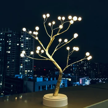 36LED Perly Strom Lampa LED Batérie a USB Dekoratívne Tabuľka Nočné Svetlo Dekor na Valentína Strany Svadobné Spálne