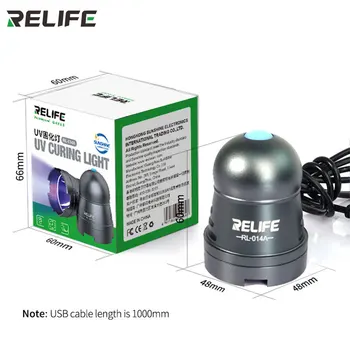 RELIFE RL-014A USB UV Lepidlo Vytvrdzovania Lampy Prenosné Mobilného Telefónu na Opravu Nástroje Zelený Olej Kúrenie Svetlo pre Chytrý Mobilný Telefón