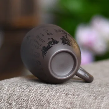 CHANSHOVA 100ml Čínsky retro štýl Fialová Hliny Ručné teacup osobnosti malé šálky kávy hrnček Číne čaj nastaviť G263