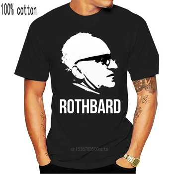2018 Nové Čistej Bavlny Krátke Rukávy Hip Hop Móda Mens T-shirt Murray Rothbard Tričko - Anarcho Kapitalistickej Košele