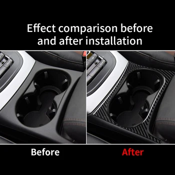 Auto Štýl Interiéru Carbon Fiber Vody Držiak Panel Výbava Nálepky, Nálepky Pre Audi Q5 (2010-2018) SQ5 (roky 2013-2017) Príslušenstvo