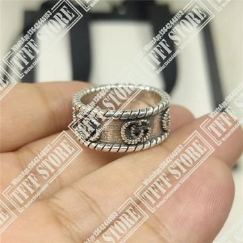 Hot style classic men of letters sterling silver ring