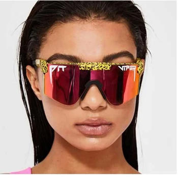 Óculos de sol nadrozmerné polarizado espelho vermelho tr90 lente uv400 proteção esportes masculinos côncavo vi cobra óculos de sol