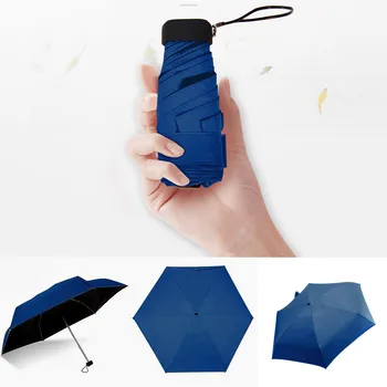 Neurčená Malé Módne Skladací Dáždnik Dážď Ženy Darček Mužov Mini Pocket Parasol Dievčatá Anti-uv žiareniu, Vodotesný, Prenosný Cestovanie
