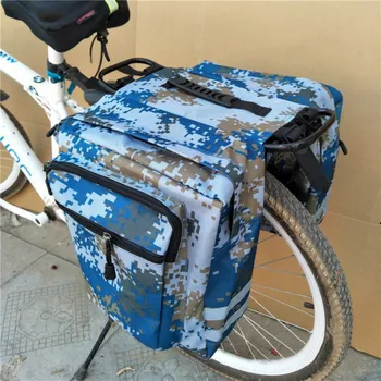 Cyklistické vybavenie Horský bicykel pack späť pack bike rack pack kamufláž Požičovňa big double pack Veľké Cyklistické polica taška
