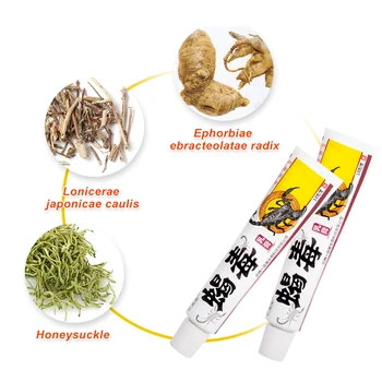 Scorpion Jed 18 g Psoriázy, Ekzému Cream Antibakteriálne Dermatitídy Pruritus Blistri Eczematoid Kože, Svrbenie liečivé Bylinkové Mastičky