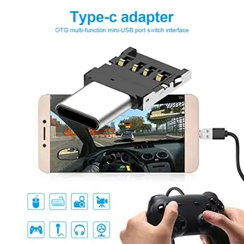 Multi-funkčný Typ-c OTG Adaptér Prevodník USB Micro-prenos Rozhranie Adaptér Pre Typ-C Povolené, Smartphony, Tablety