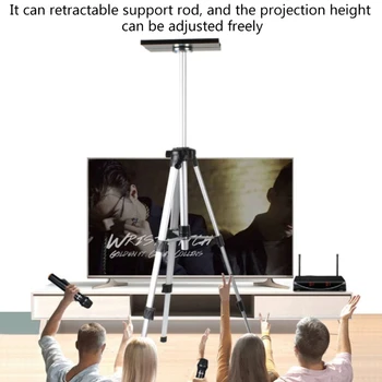 Univerzálny Skladací Hliníkový Projektor Non-slip Statív Zásobník Stáť Polyfunkčný Prenosné upínací Rámik Fotografické Príslušenstvo