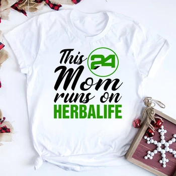 Tento Mama Beží na Herbalife Vtipné Tričko Herbalife Výživy Tričko Herbalife 24 Ženy Ležérne Košele Harajuku Tee Lumbálna Topy
