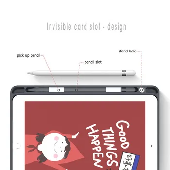 Karikatúra Tlače Kryt Pre Apple iPad Pro 11 palcový 2020 Ochranné Kožené Mäkké Silikónové Zadný Kryt Prípadoch Chránič Shell