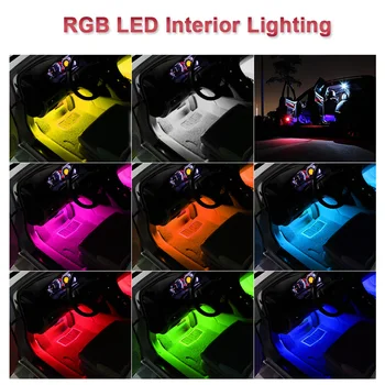 Auto LED Pásy, RGB Osvetlenie Diaľkové 12V Pre Knight Rider Led Svetlo, Bar Auto-Svetlá Led Knight Rider Tesla Model 3 Led