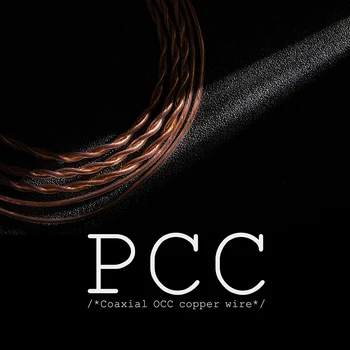 MOONDROP PCC Slúchadlá Kábel s 2Pin 0.78 mm Vymeniteľné prídavné Koaxiálny OCC Medený drôt 2,5 mm, 3,5 mm 4.4 mm