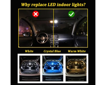 BMTxms Canbus Vozidla LED Interiér batožinového priestoru Svetlo Mapu Žiarovky Žiadna Chyba Auta Osvetlenie Príslušenstvo Pre Ford Escape 2001-2020
