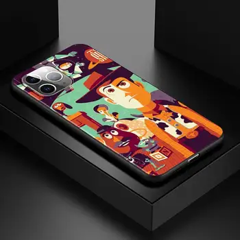 Pre Apple iPhone 12 11 Pro Max mini Prípade Toy Story Animácie Pre iPhone Max XR X 8 7 6 Plus 5S SE Black Telefón Prípade