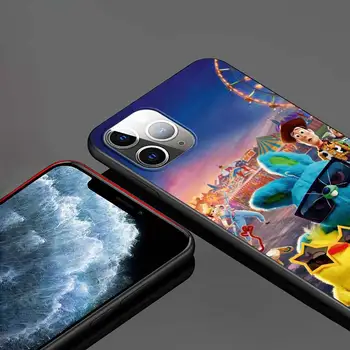 Pre Apple iPhone 12 11 Pro Max mini Prípade Toy Story Animácie Pre iPhone Max XR X 8 7 6 Plus 5S SE Black Telefón Prípade