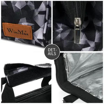 Winmax Značky XWI5-017 Chladnejšie tašky pre Mužov, Ženy Tepelnej Izolácie Piknik Prenosný Kontajner Tašky Deti Udržiavať Potraviny v Čerstvom stave Obed taška