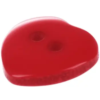 200pcs Väčšinu Plastových Srdce Tlačidlo Veľa 11 mm Šitie Plavidlá Karty DIY farba: Červená