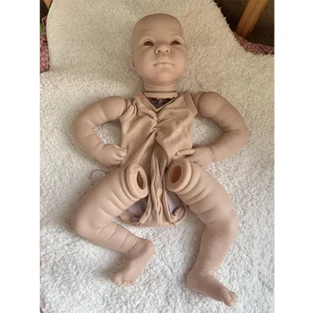 22 Palcový Reborn Bábiky Auta Mäkké DIY Realistické Prázdne Baby Doll Auta Nevyfarbené Nedokončené Nezmontované Bábika Časti Modré Oči