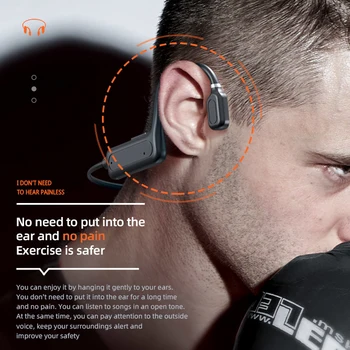 5.1 EarphonesTWS Športové Bezdrôtové Slúchadlá Ear-hák Vzduchu Kostné Vedenie Princíp Stereo Slúchadlá Bluetooth-kompatibilné S Mic