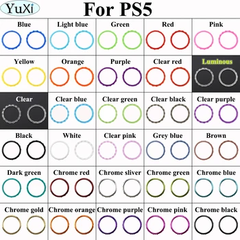 YuXi 30Color Plastové Náhradné Príslušenstvo Prízvuk Krúžky pre Sony Playstation 5 PS5 Radič