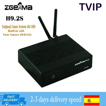 Zgemma H9.2S Satelitná TV recever dekodér HEVC H. 265 4k UHD 2160P 2XDVB-S2X Enigma 2, Linux IPTV 2000 DMIP twin tunner
