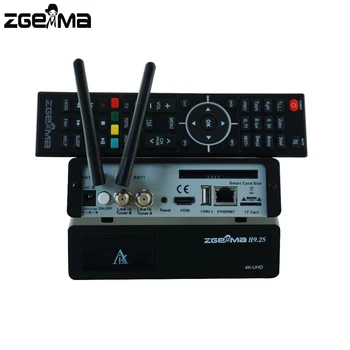 Zgemma H9.2S Satelitná TV recever dekodér HEVC H. 265 4k UHD 2160P 2XDVB-S2X Enigma 2, Linux IPTV 2000 DMIP twin tunner