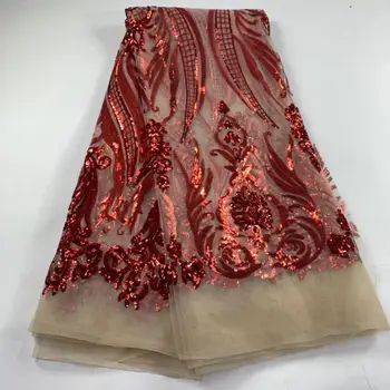 MIQIER 2020 Vysokej Kvality Afriky Nigérijský Čipky Textílie Flitrami Tylu Textílie S Kamene Na Šaty Výšivky Tylu Guipure YYN58