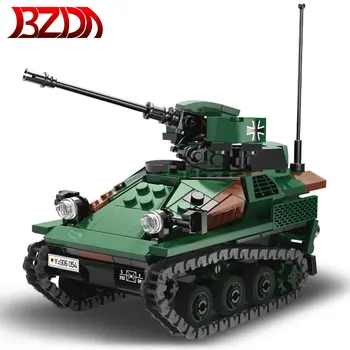 Xingbao Vojenský Tank Panzer Model Stavebné Bloky WW2 Vojak Údaje Človek Zbraň Tehly DIY Vzdelávacie Hračky Pre Deti,