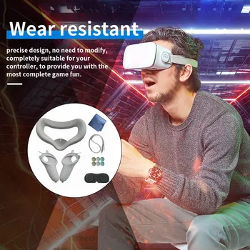 12 Ks/set VR Chránič Nastaviť VR Okuliare Silikónové Krytie Radič Chránič Auta Náhrada za Oculus Quest 2