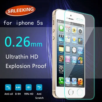 SRLEEKING sklo na iPhone 5s sklo HD zmazať displej tvrdosť tvrdeného skla pre iphone 5 5c 5se ochranné sklo displeja