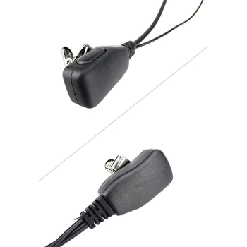 2 Pin Rozšírené D Tvar Klip-Ear Ptt Slúchadlo Headset Mikrofón Pre 2 Spôsob, ako Rádiá GP88S GP300 GP68 GP2000 GP88 GP3188 CP040 C