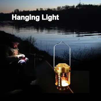 1Pcs Sviečka Svietidlo Mini Svetlé Hliníkovej Zliatiny Mosadze Nočný Rybolov Visí Sviečka, Lampa pre Outdoor Camping, Rybárčenie