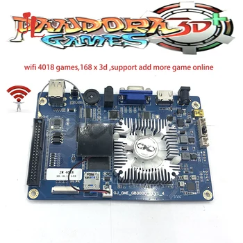3000 V 1 pandorina skrinka hracej 3D Pandora 4018 V 1 Arcade Machine WIFI on-line načítať ďalšie hry DIY Ovládač Doska