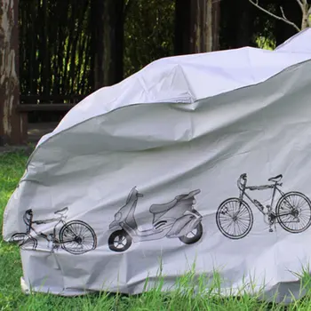 Šedá Moto Bike Motorke Zahŕňa Prachu Nepremokavé Vonkajšie Vnútorné Dážď Chránič Kryt Kabát Pre Požičovňa Skútrov