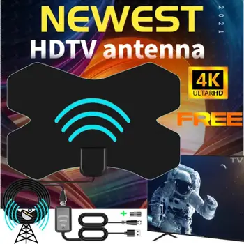 2021 Nový Vnútorný Digitálny HDTV Antény TV 3000 Km Polomer Zosilňovač DVB-T2 Isdb-tb Satelit Signálu a Prijímač Leteckých