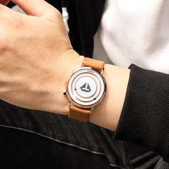 Pánske Hodinky Ultra-tenké Jednoduché Ručné Quartz Hodinky Úradný Autentické Top Podnikanie Mužov Kožený Remienok Reloj Hodiny Muži Ženy