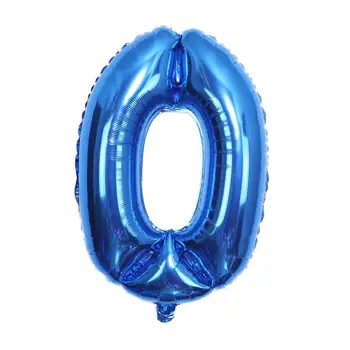 32 Modré Číslo Fóliový Balón 0 až 9 A 24Letter Hélium Balóniky, Narodeniny, Party Dekorácie Inflatble Vzduchu Ballon Svadobné Dodávky