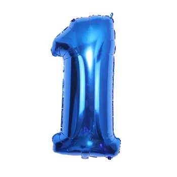 32 Modré Číslo Fóliový Balón 0 až 9 A 24Letter Hélium Balóniky, Narodeniny, Party Dekorácie Inflatble Vzduchu Ballon Svadobné Dodávky